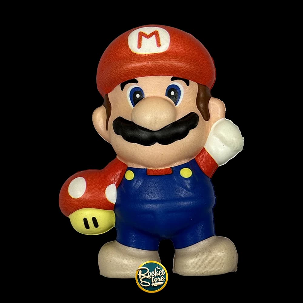 Squishy Super Mario con Super Champiñón Nintendo Figura Antiestrés