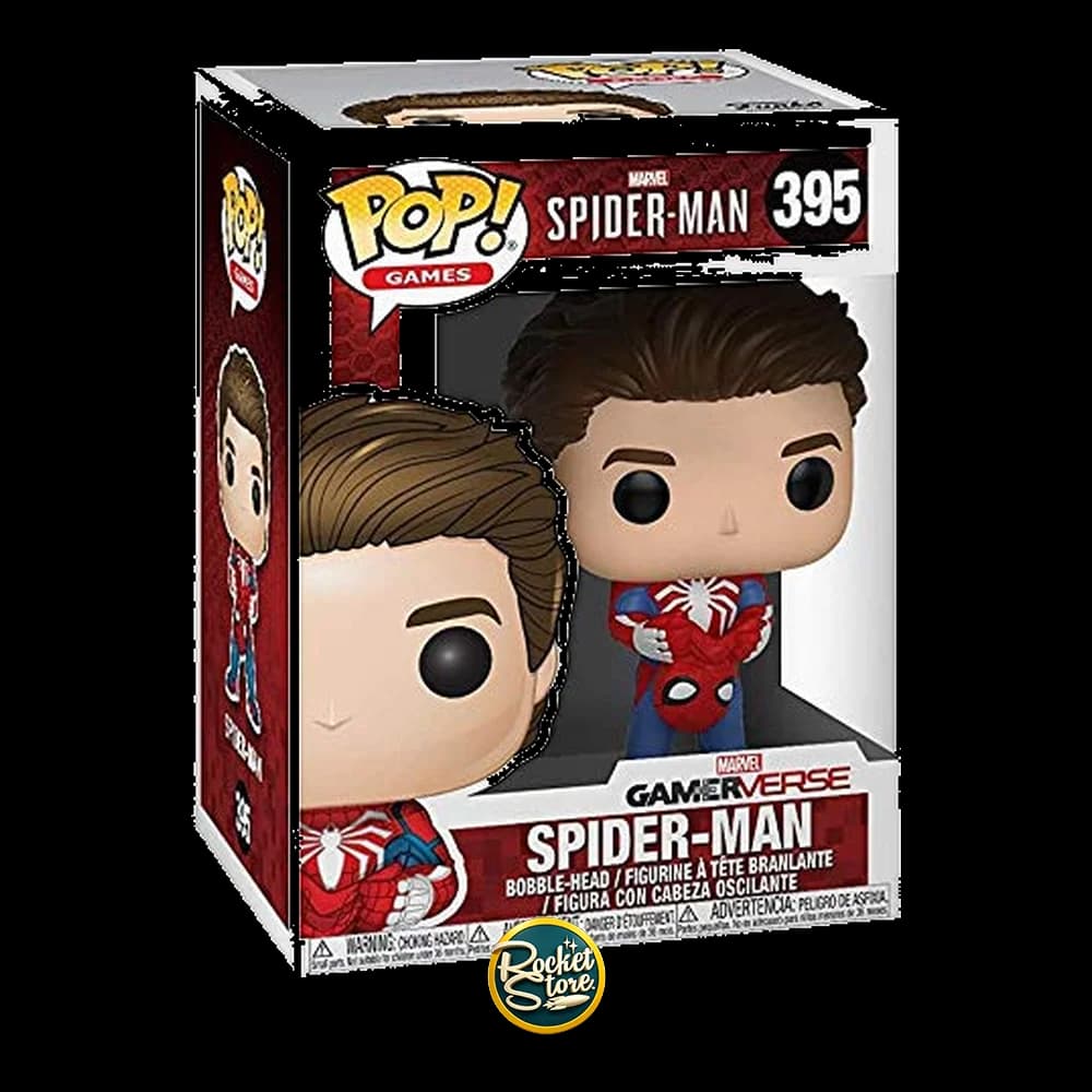 Funko Pop! Games Marvel's Spider-Man #395 - Spider-Man (Unmasked)