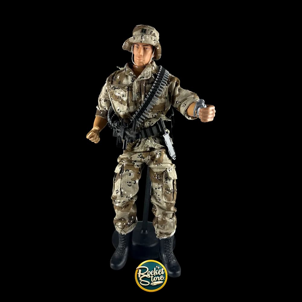 Soldado Clásico 12" Camuflaje Desierto con Casco