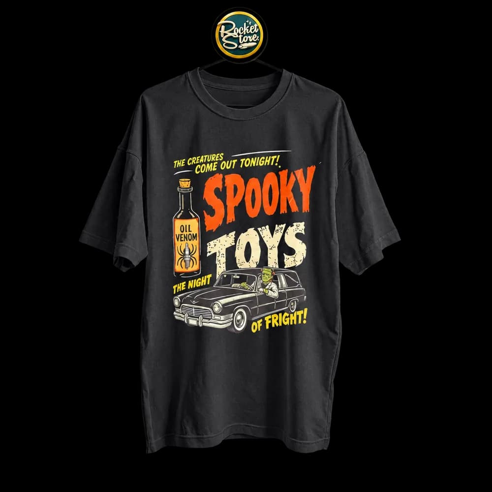 Camiseta Spooky Toys - Frankenstein Hearse Car - Foto 1