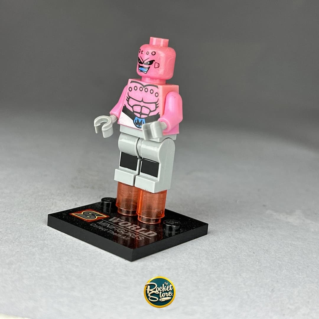 Minifigura tipo LEGO Dragon Ball Majin Buu Rosado