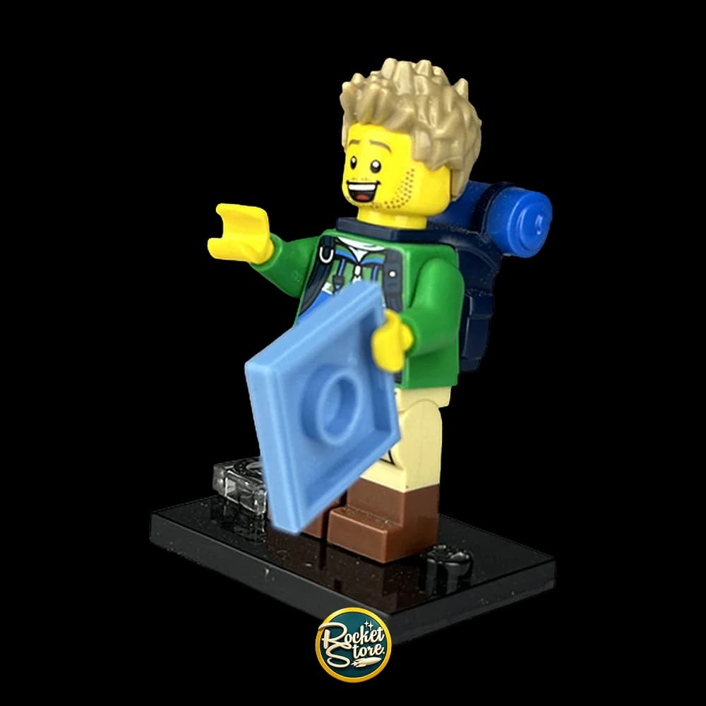 Minifigura LEGO Excursionista con Mapa y Brújula Serie 16