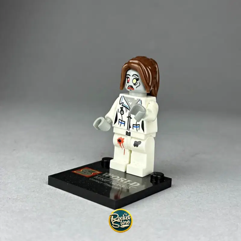 Minifigura tipo LEGO White Walker Zombie Novia Espectral
