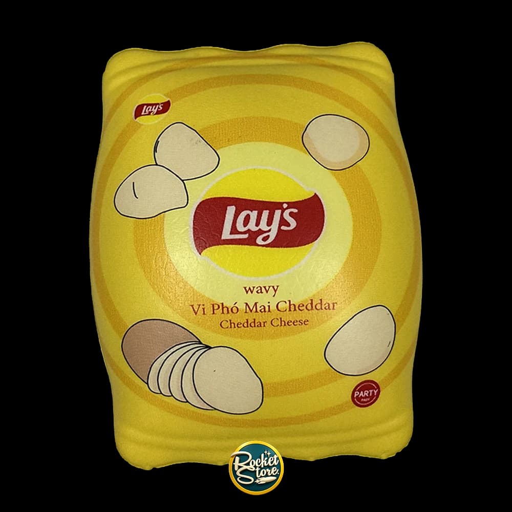 Squishy Empaque Papas Lay's Wavy Cheddar Cheese Antiestrés