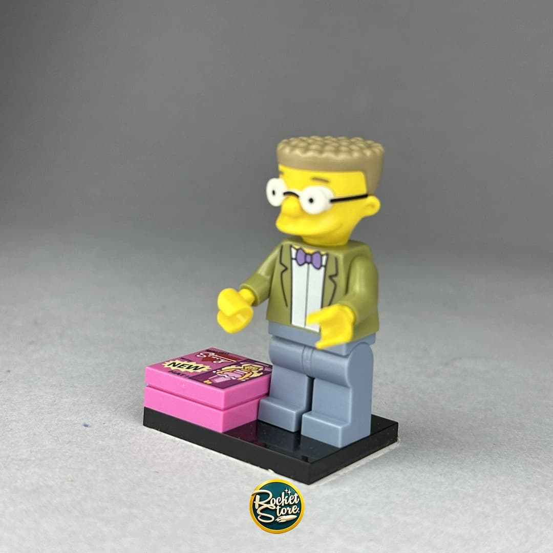Minifigura LEGO The Simpsons Waylon Smithers con Caja Malibu Stacy