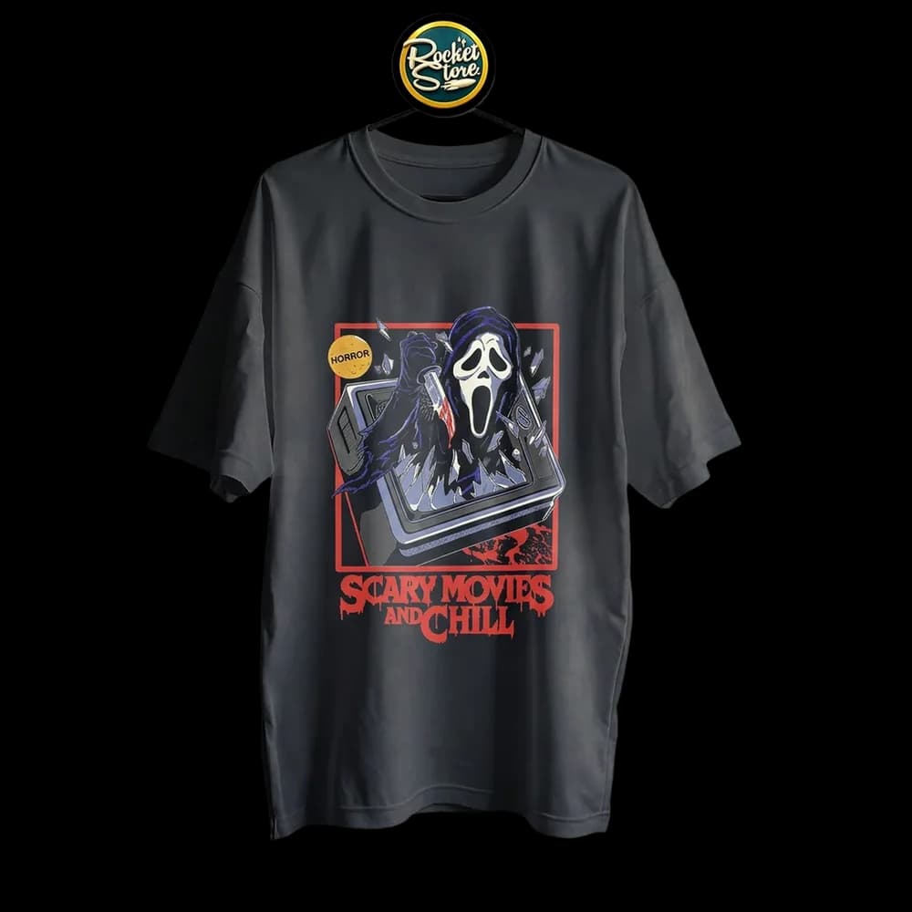 Camiseta Scream - Scary Movies And Chill Ghostface TV