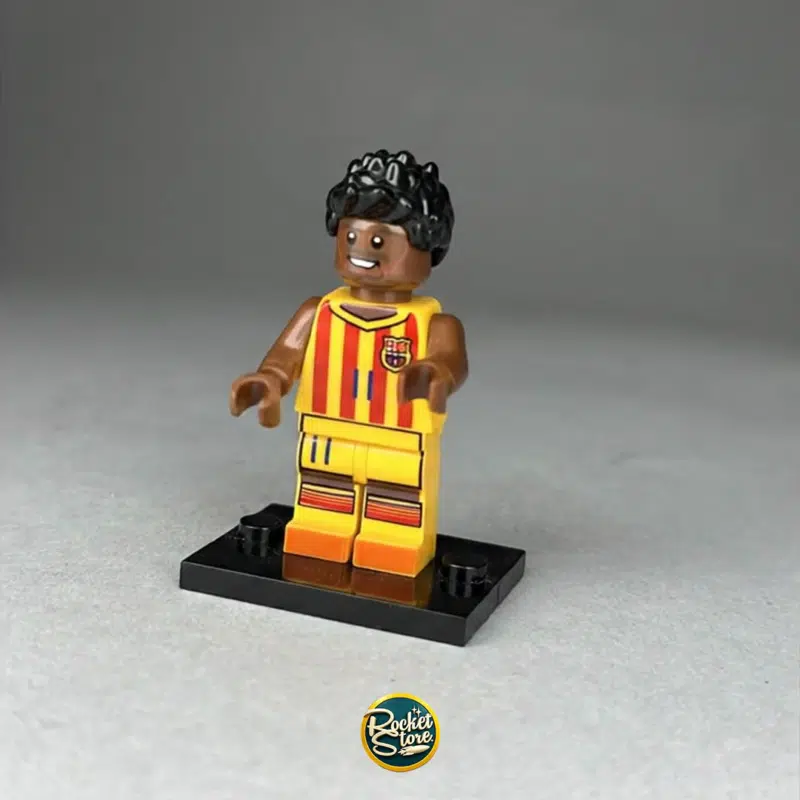Minifigura tipo LEGO Ronaldinho / FC Barcelona Camiseta Blaugrana