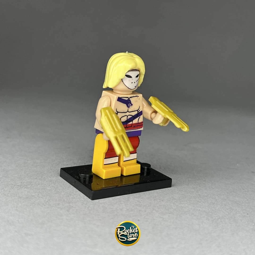 Minifigura tipo LEGO Vega Street Fighter con Garra y Máscara