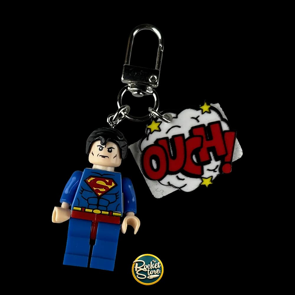 Llavero metalico tipo lego superman