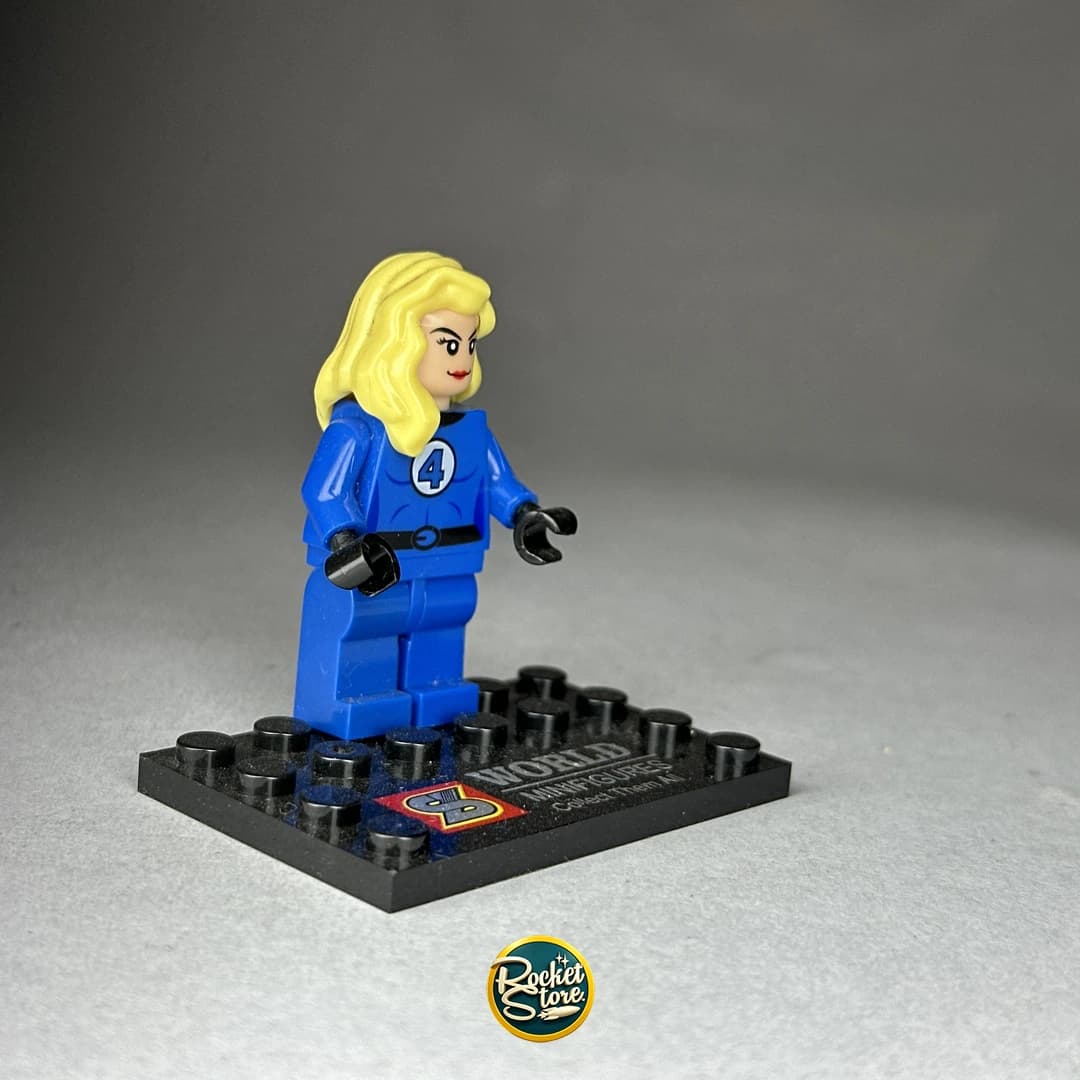 Minifigura tipo LEGO Marvel Mujer Invisible Sue Storm 4 Fantásticos
