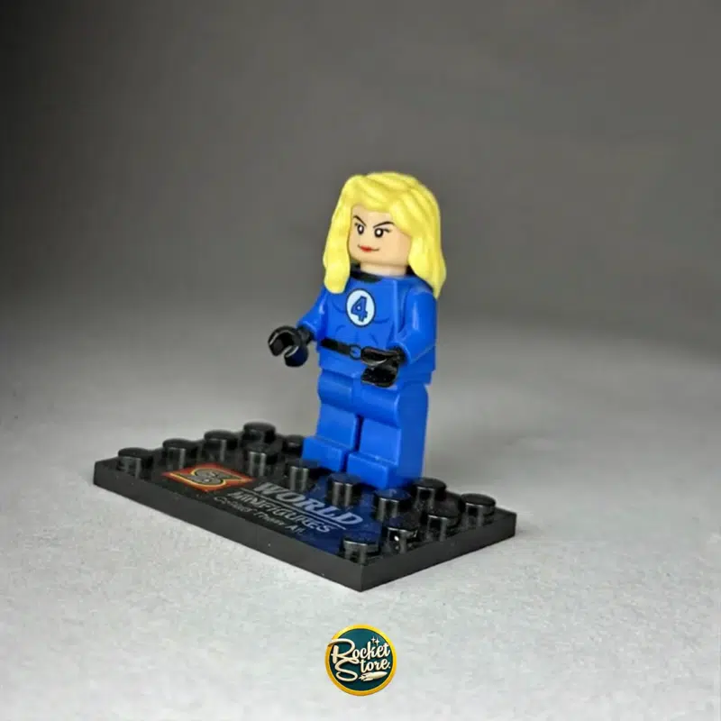 Minifigura tipo LEGO Marvel Mujer Invisible Sue Storm 4 Fantásticos