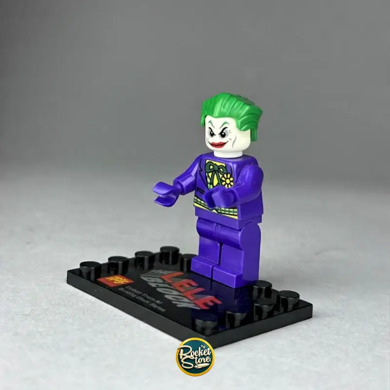Minifigura tipo LEGO DC Comics The Joker Clásico Traje Púrpura