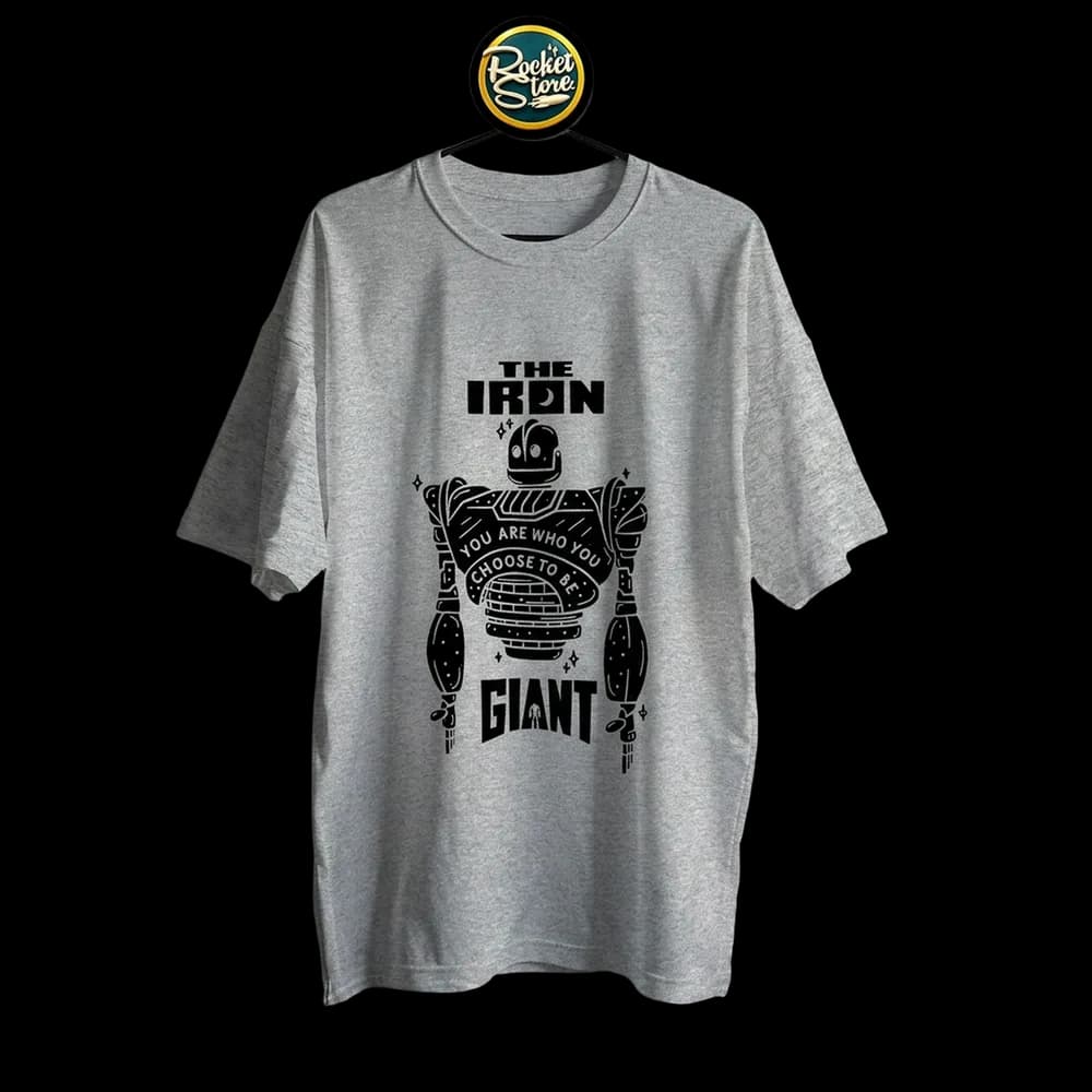 Camiseta El Gigante de Hierro - You Are Who You Choose To Be Gris