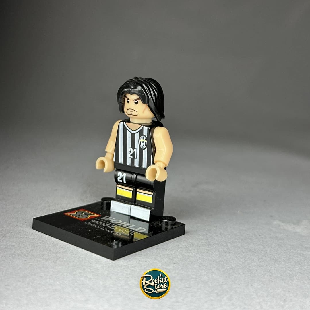 Minifigura tipo LEGO Andrea Pirlo #21 Juventus con Melena