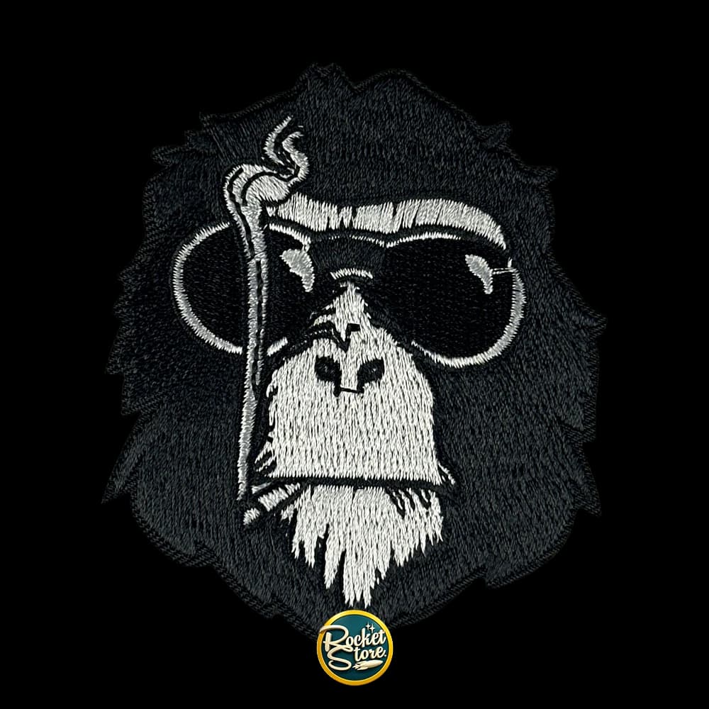 Parche Chimpancé con Gafas y Cigarrillo - Streetwear