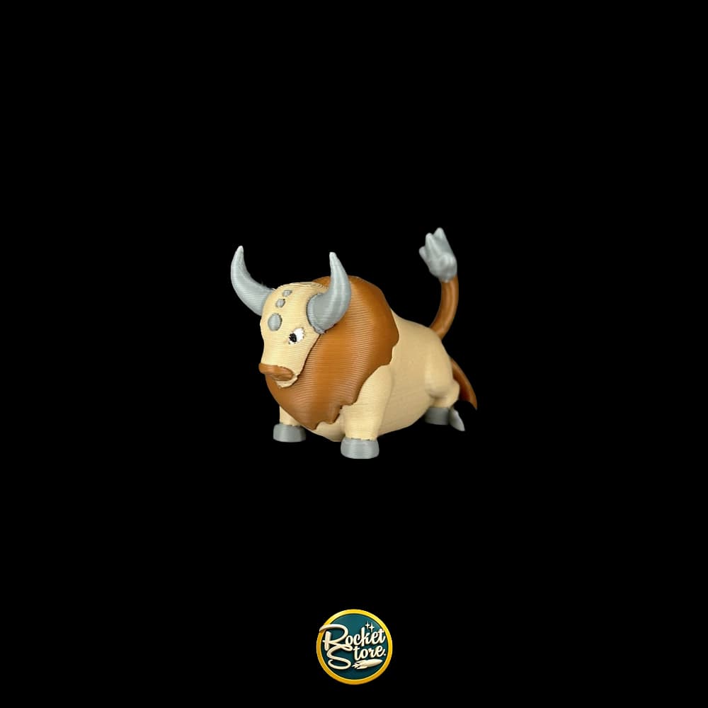Figura Pokémon Tauros #128 - Impresión 3D 1"