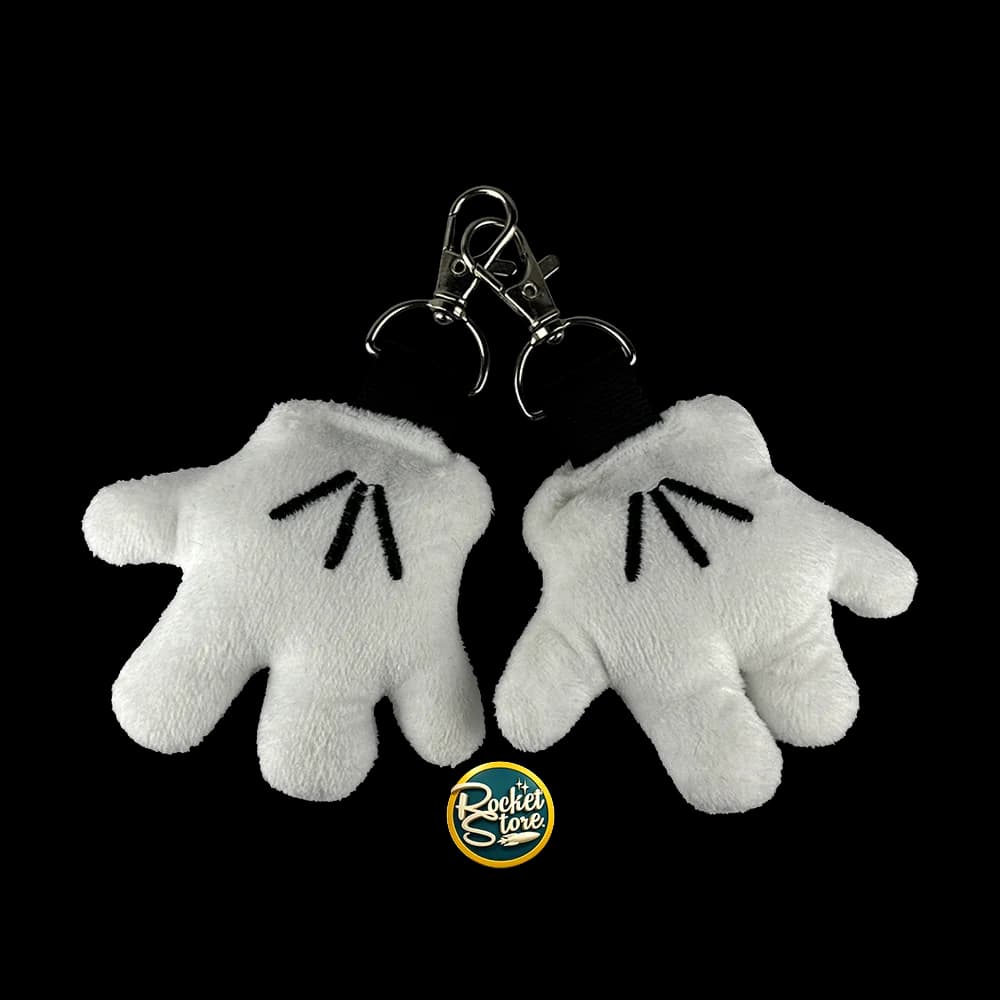 Set Par Llaveros Peluche Guantes de Mickey - Disney