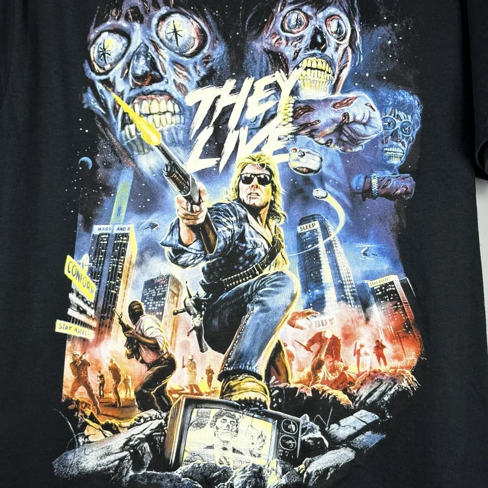 Camiseta Están Vivos - They Live Roddy Piper y Aliens Obey - Foto 1