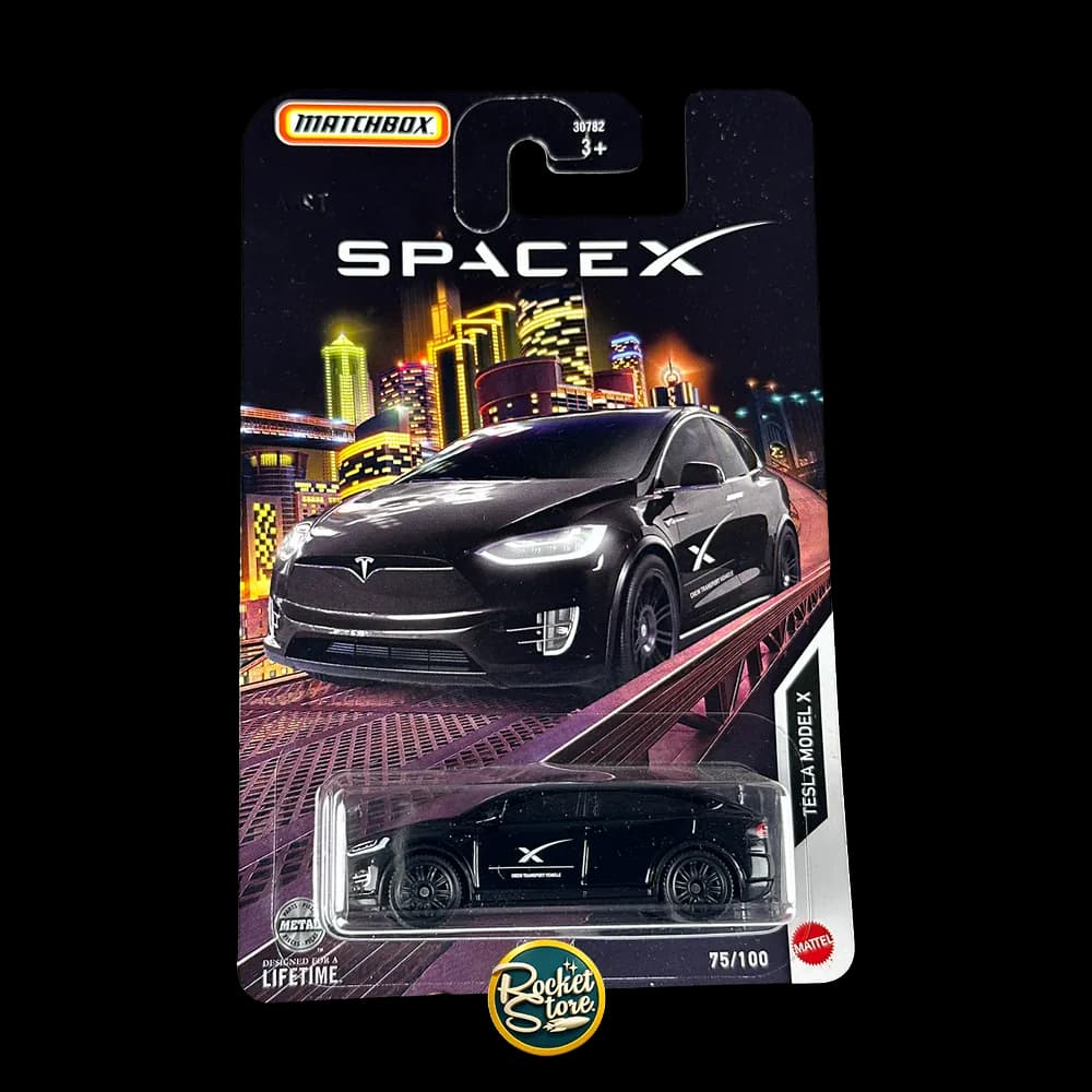 Matchbox Tesla Model X SpaceX Negro