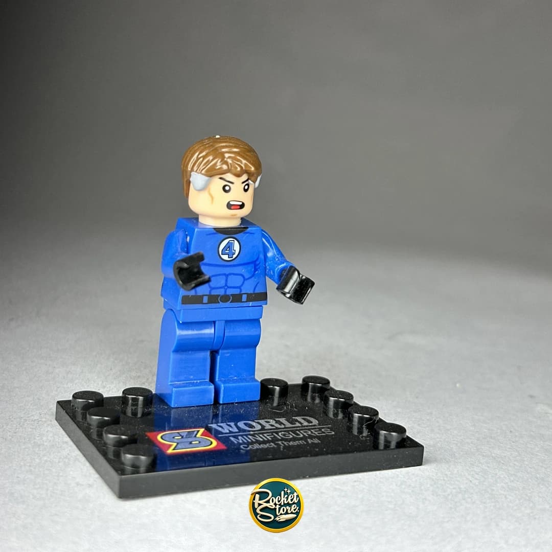 Minifigura tipo LEGO Marvel Mr. Fantastic Reed Richards 4 Fantásticos