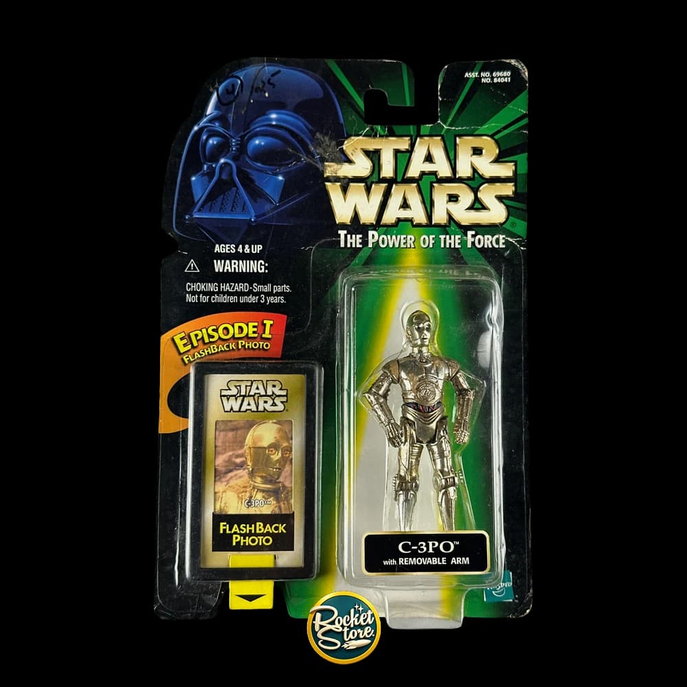 Star Wars The Power of the Force - C-3PO con Brazo Removible y Flashback Photo (Kenner 1998)