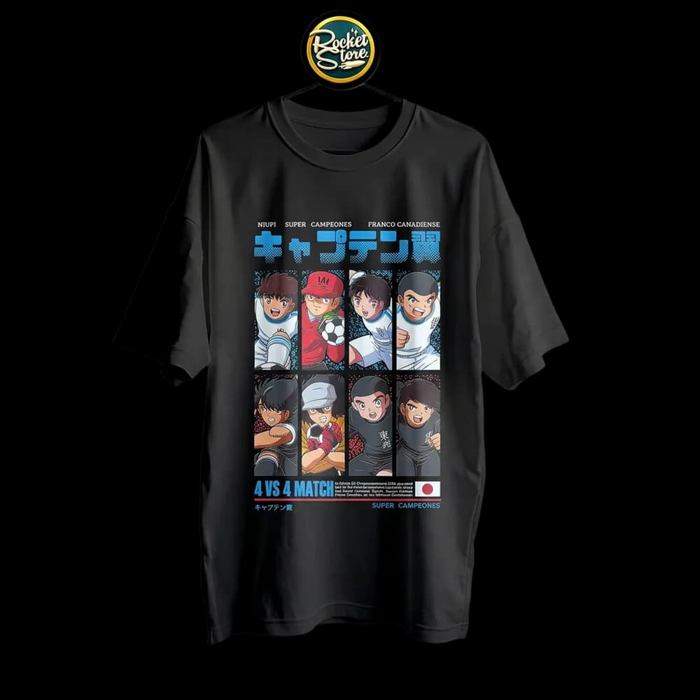 Camiseta Super Campeones - Niupi vs Franco Canadiense 4vs4 Negro