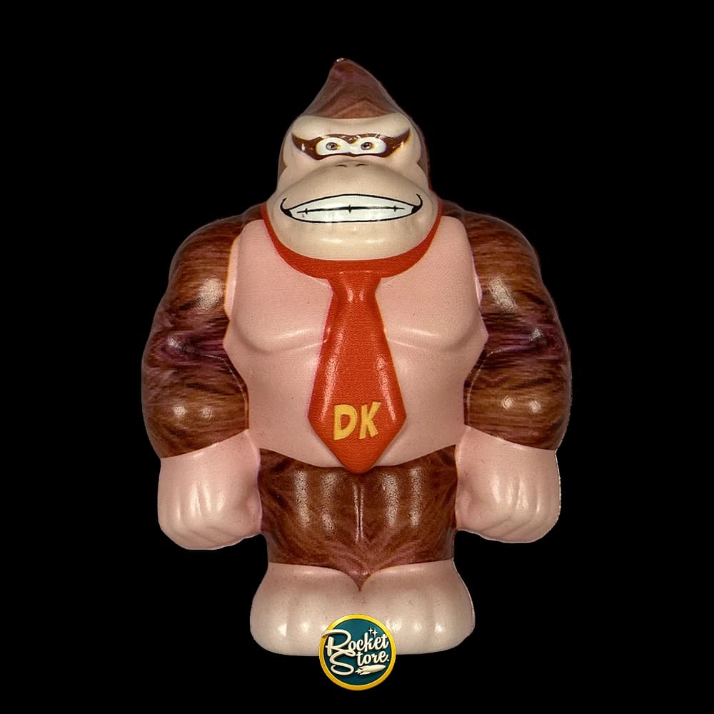 Squishy Donkey Kong con Corbata DK Nintendo Figura Antiestrés