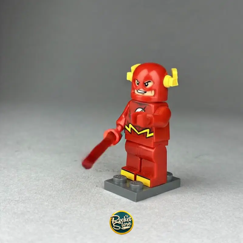 Minifigura tipo LEGO DC Comics The Flash con Barra de Energía