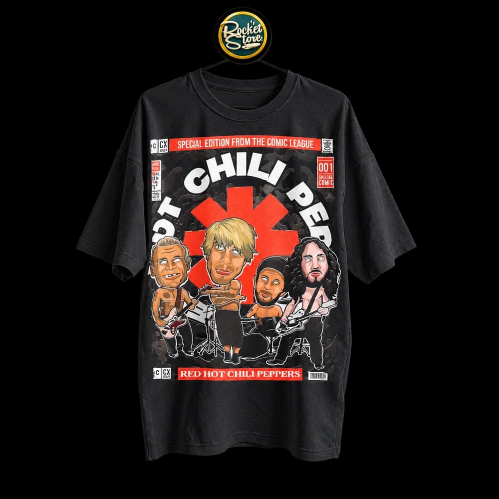 Camiseta Red Hot Chili Peppers - Comic League Special Edition 001