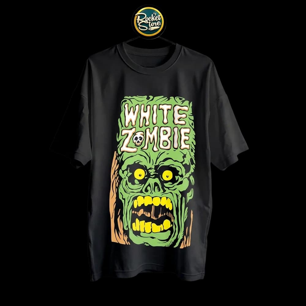 Camiseta White Zombie - Toxic Ghoul Head Rob Zombie