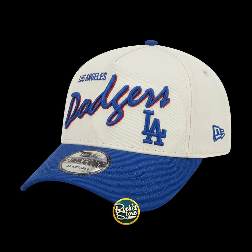 Gorra Los Angeles Dodgers MLB Bicolor (Blanca / Azul Royal / Visera Curva)