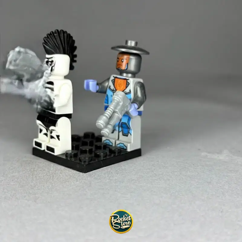 Set Dúo Minifiguras tipo LEGO Cazadores de Recompensas Punk Espaciales