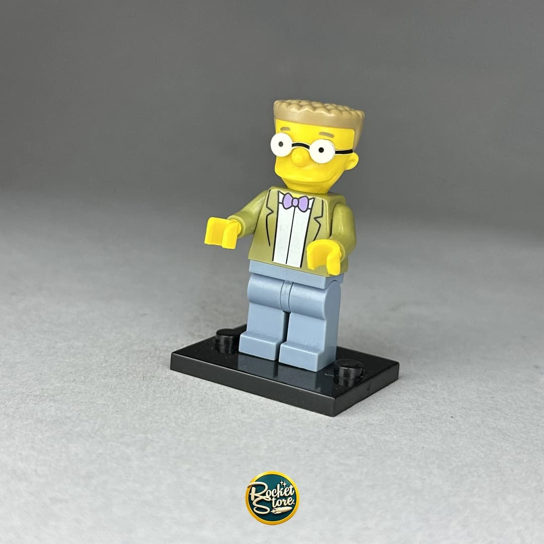 Minifigura tipo LEGO The Simpsons Waylon Smithers Elegante