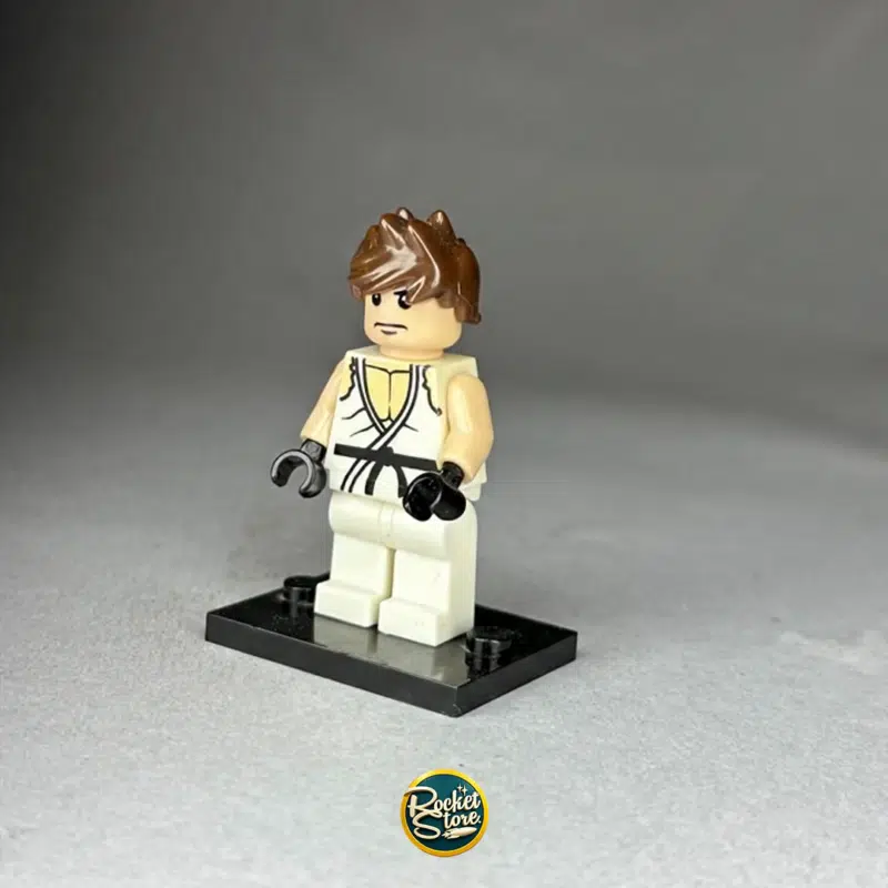 Minifigura tipo LEGO Ryu Street Fighter en Karate Gi Blanco