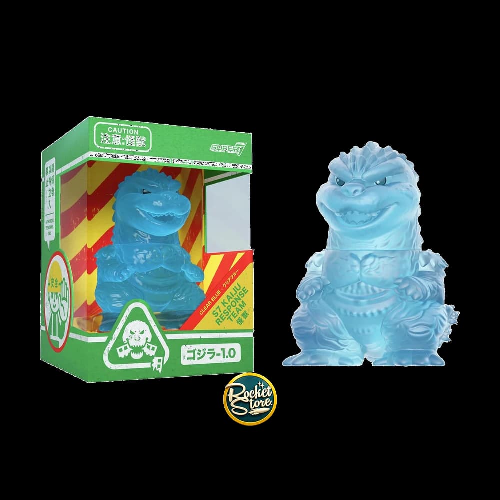 Figura de Vinilo Godzilla Minus One Clear Blue Fun! Fun! - Super7 Toho