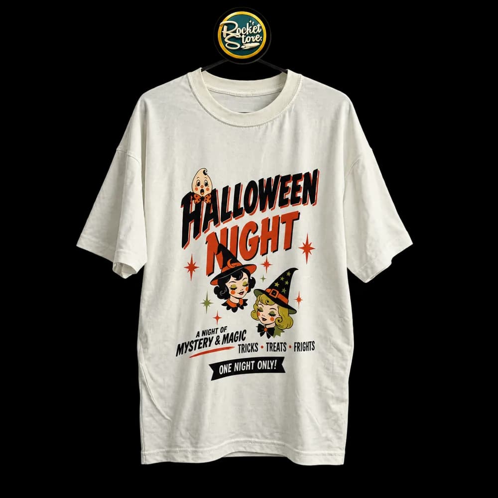 Camiseta Halloween Night - Witches & Magic (Oatmeal / Crema)