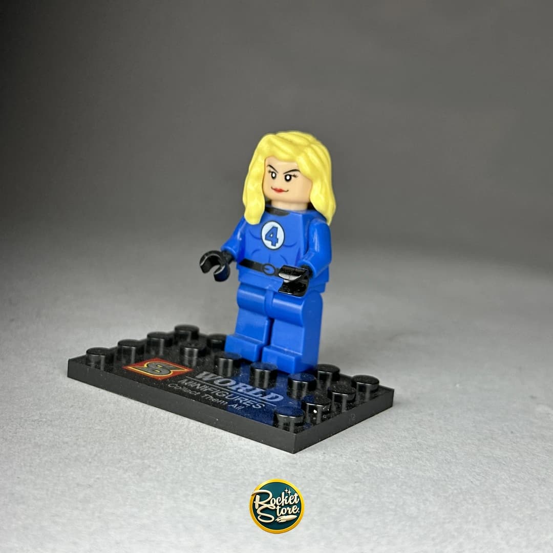 Minifigura tipo LEGO Marvel Mujer Invisible Sue Storm 4 Fantásticos