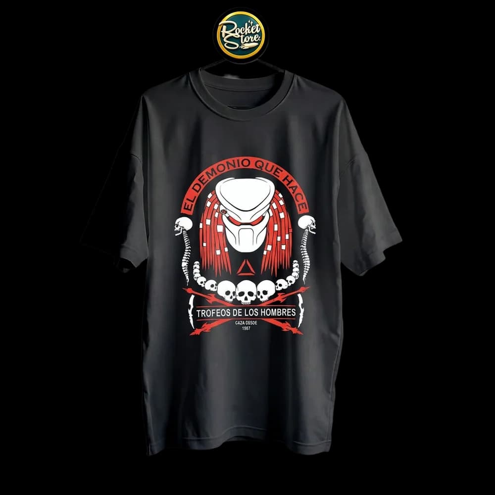 Camiseta Predator - Máscara Bio-Casco Trofeos 1987 - Foto 2