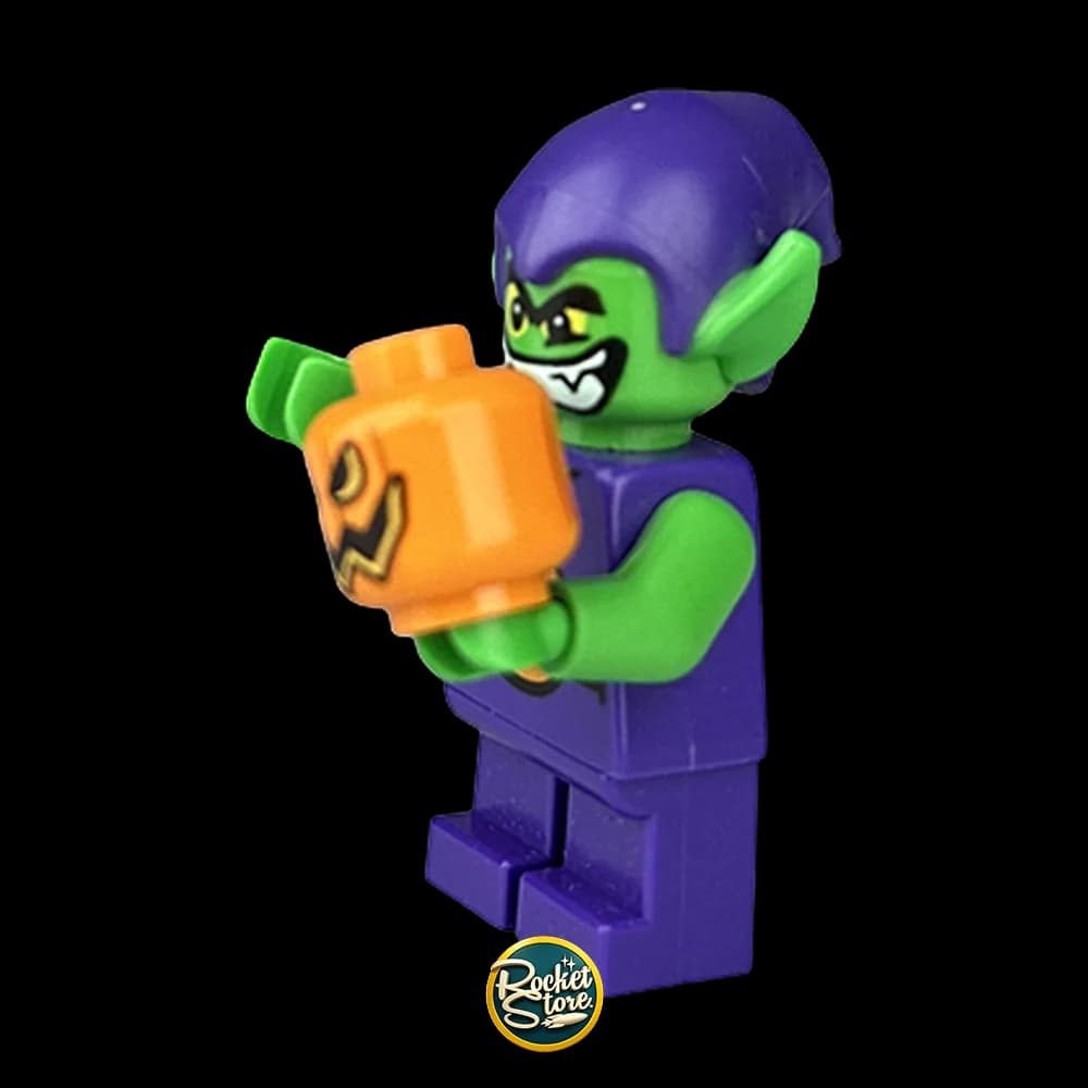 Minifigura LEGO Marvel Duende Verde con Bomba Calabaza