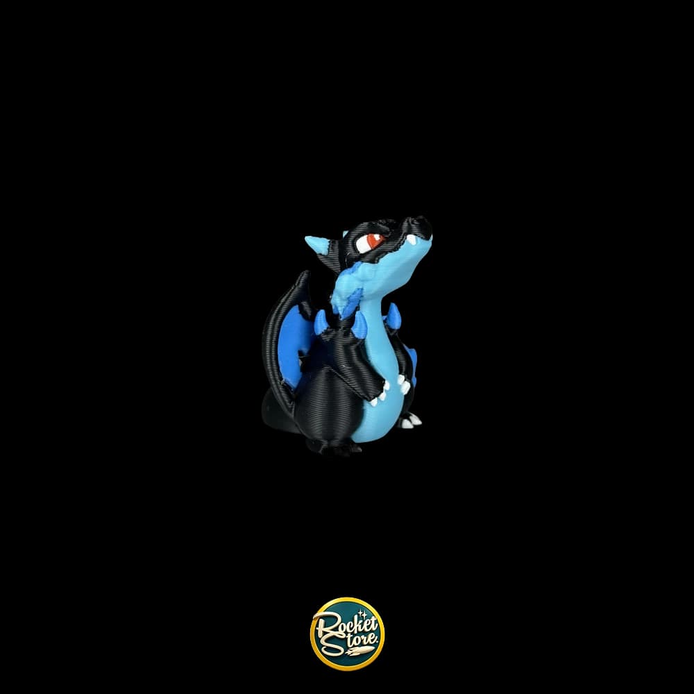 Figura Pokémon Mega Charizard X #006 - Impresión 3D 1"
