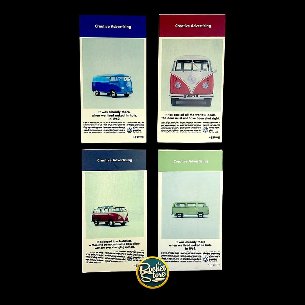Set x4 Libretas Volkswagen Van Creative Advertising