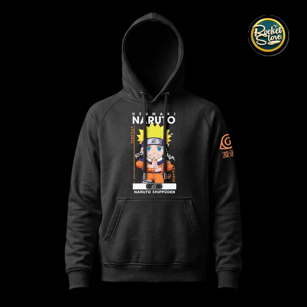 Buzo Hoodie Naruto Shippuden - Uzumaki Naruto