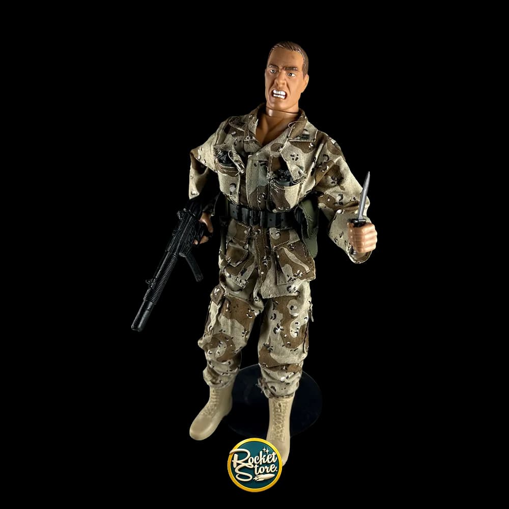 Soldado Clásico 12" Camuflaje Desierto con Cuchillo