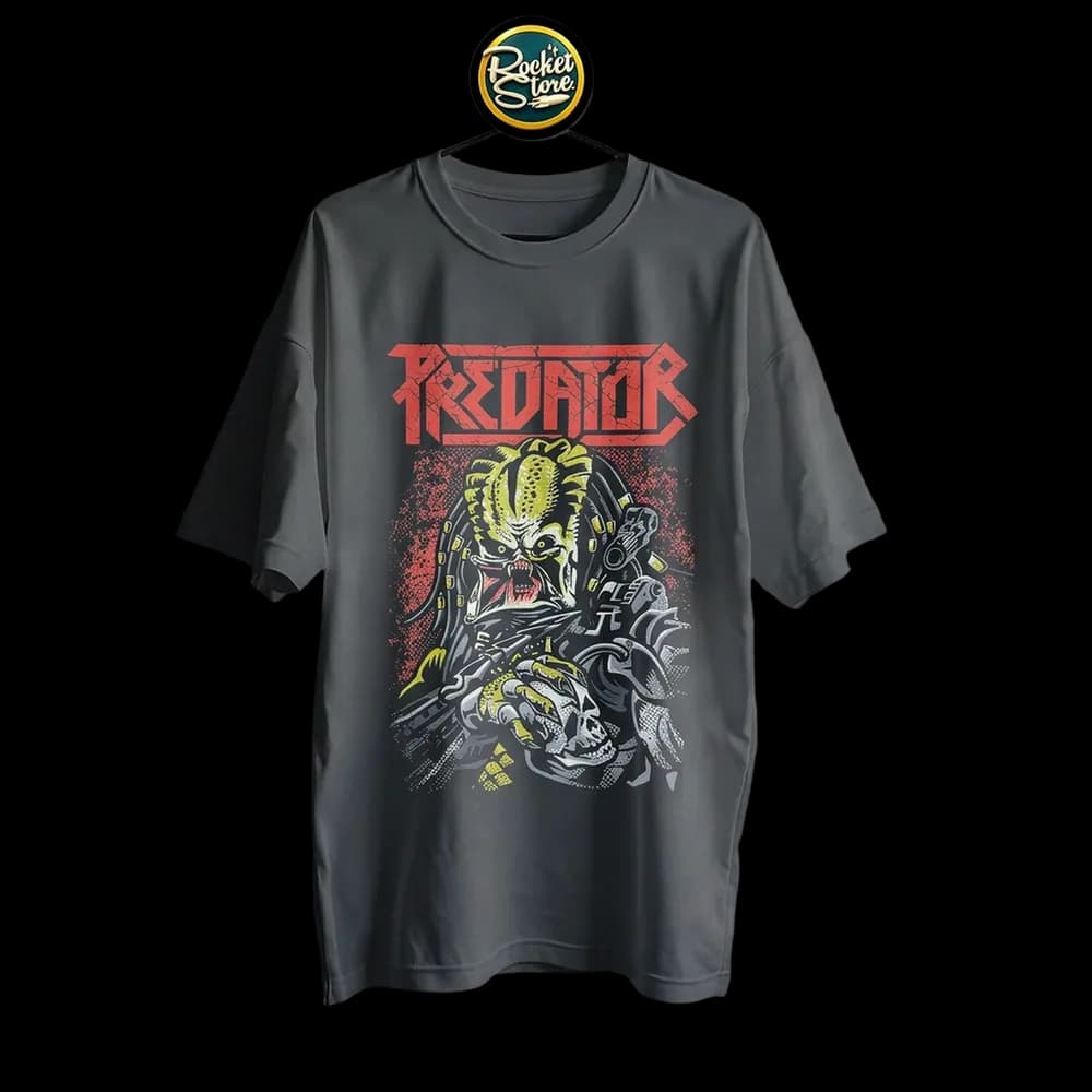 Camiseta Predator - Cazador Yautja con Trofeo Humano