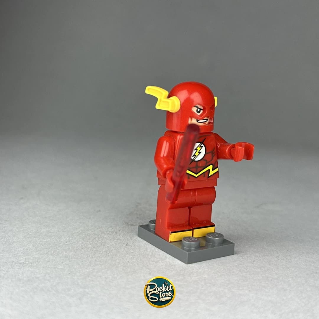 Minifigura tipo LEGO DC Comics The Flash con Barra de Energía