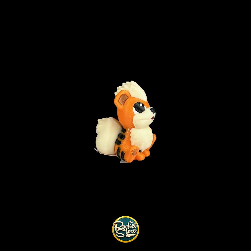 Figura Pokémon Growlithe #058 - Impresión 3D 2"