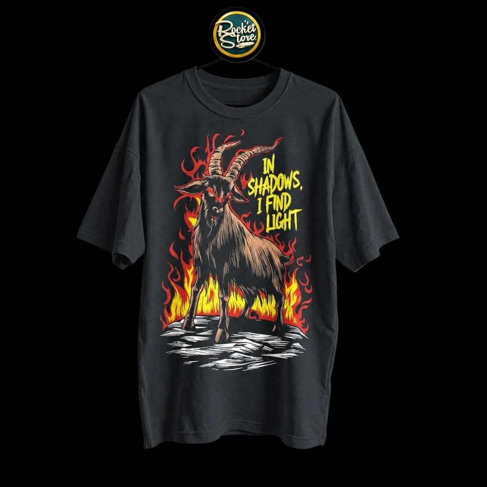 Camiseta The Witch - Black Phillip In Shadows I Find Light Negro