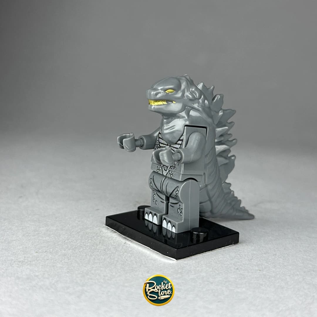 Minifigura tipo LEGO Godzilla Monstruo Kaiju Clásico