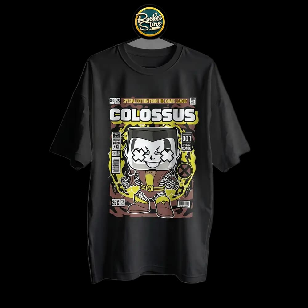 Camiseta X-Men - Colossus Comic League 001 Negro