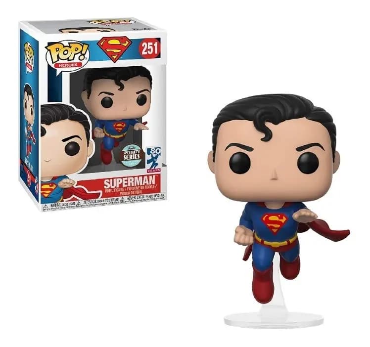 Funko Pop! Heroes #251 - Superman (Flying, 80 Years)